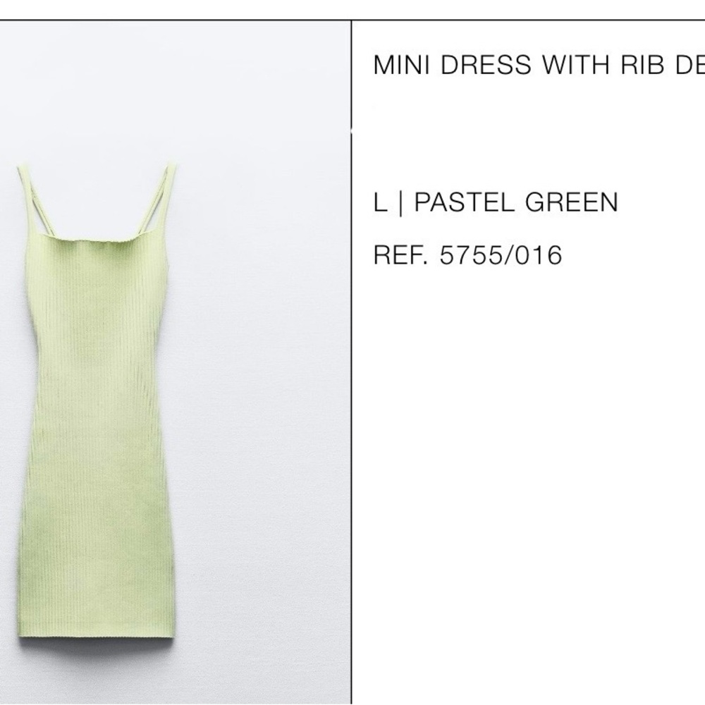 Mini dress with ribbed detail